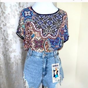 Scoop neck, super fun top.